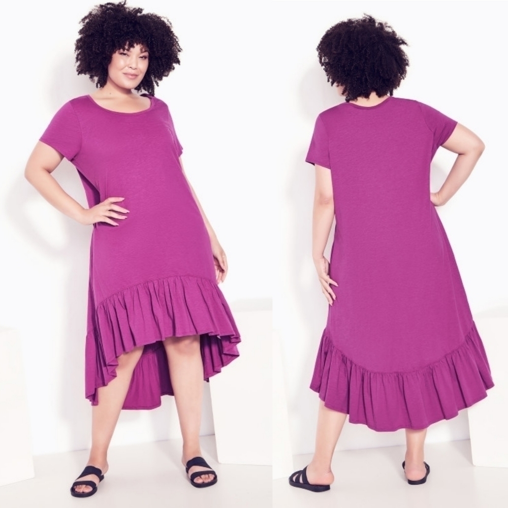 NWT AVENUE ZIM & ZOE MIDI HIGH-LOW BOHO DRESS